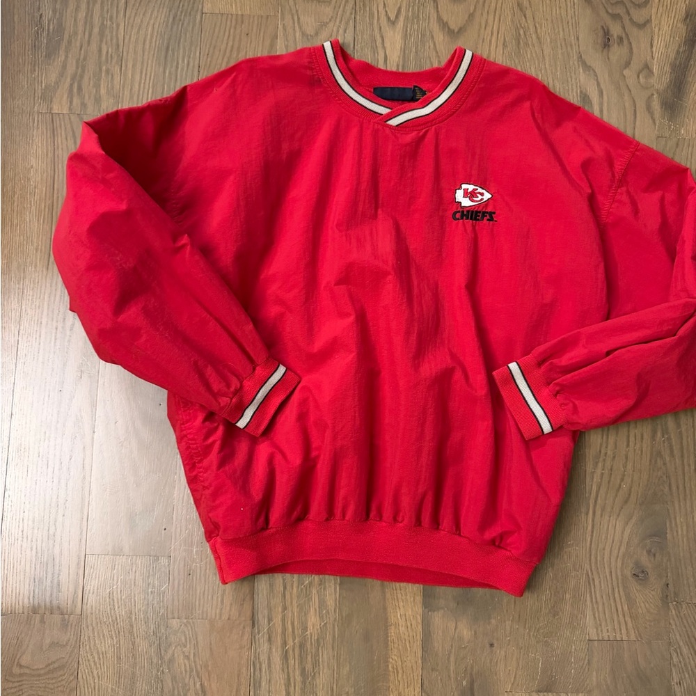 Vintage Red Kansas City Chiefs windbreaker sz Medium #NFL #ChiefsKingdom